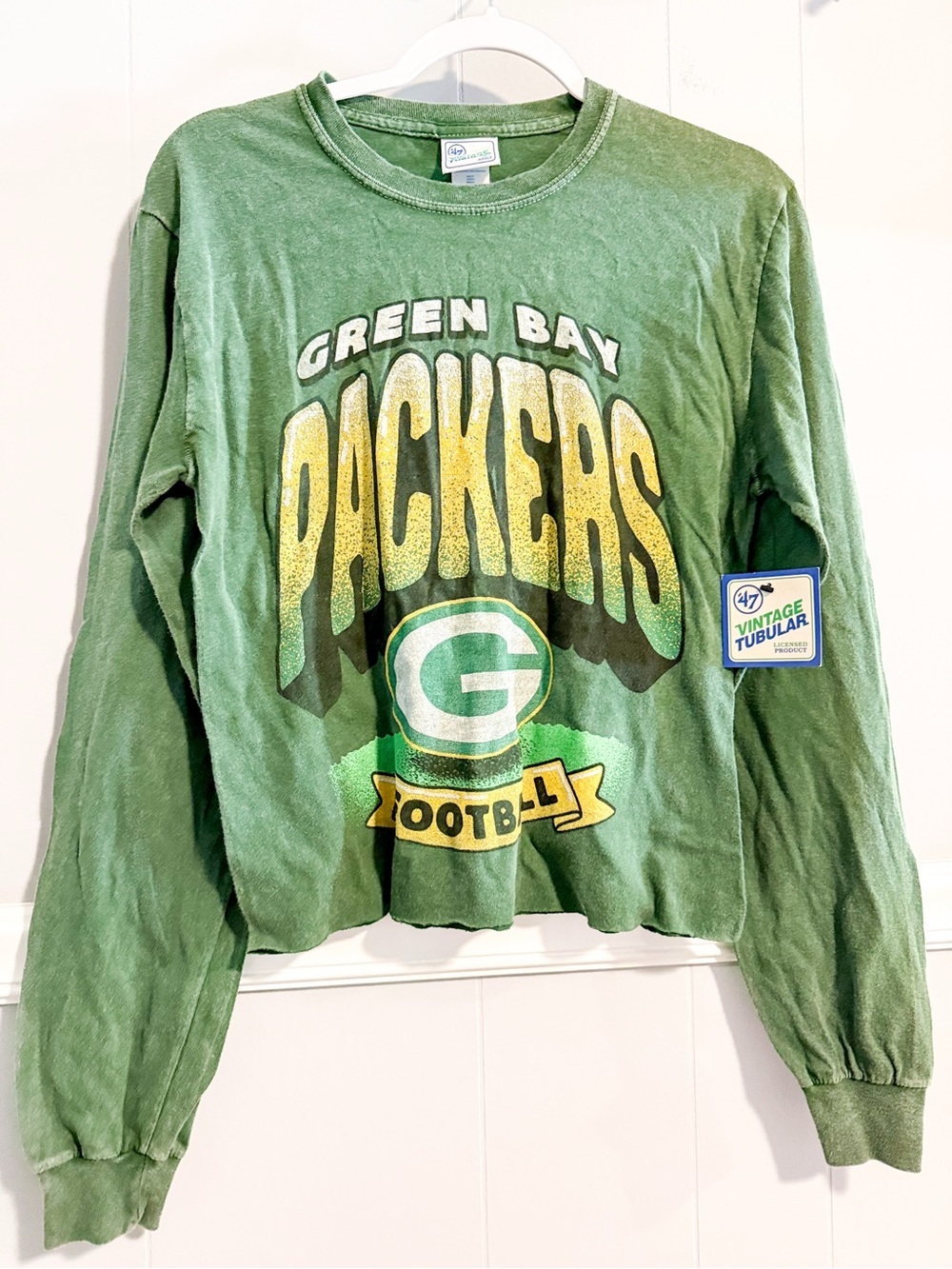 NWT 47 Brand Green Bay Packers Vintage Long Sleeve T-shirt - Picture 9 of 9